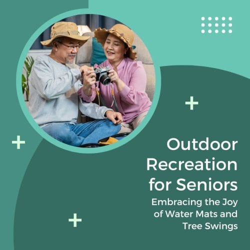 Seniors Embracing the Joy of Water Mats and Tree Swings